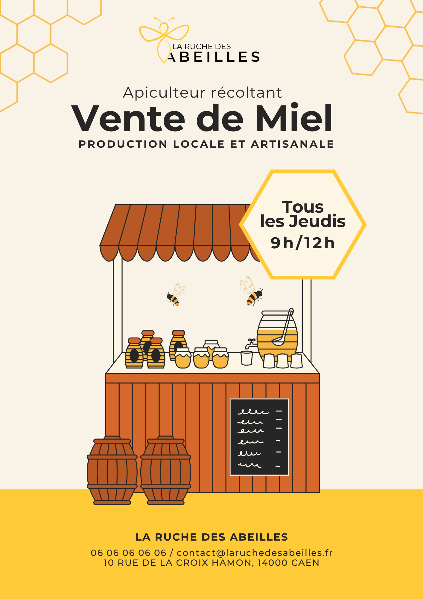 Affiche miel — variante 1