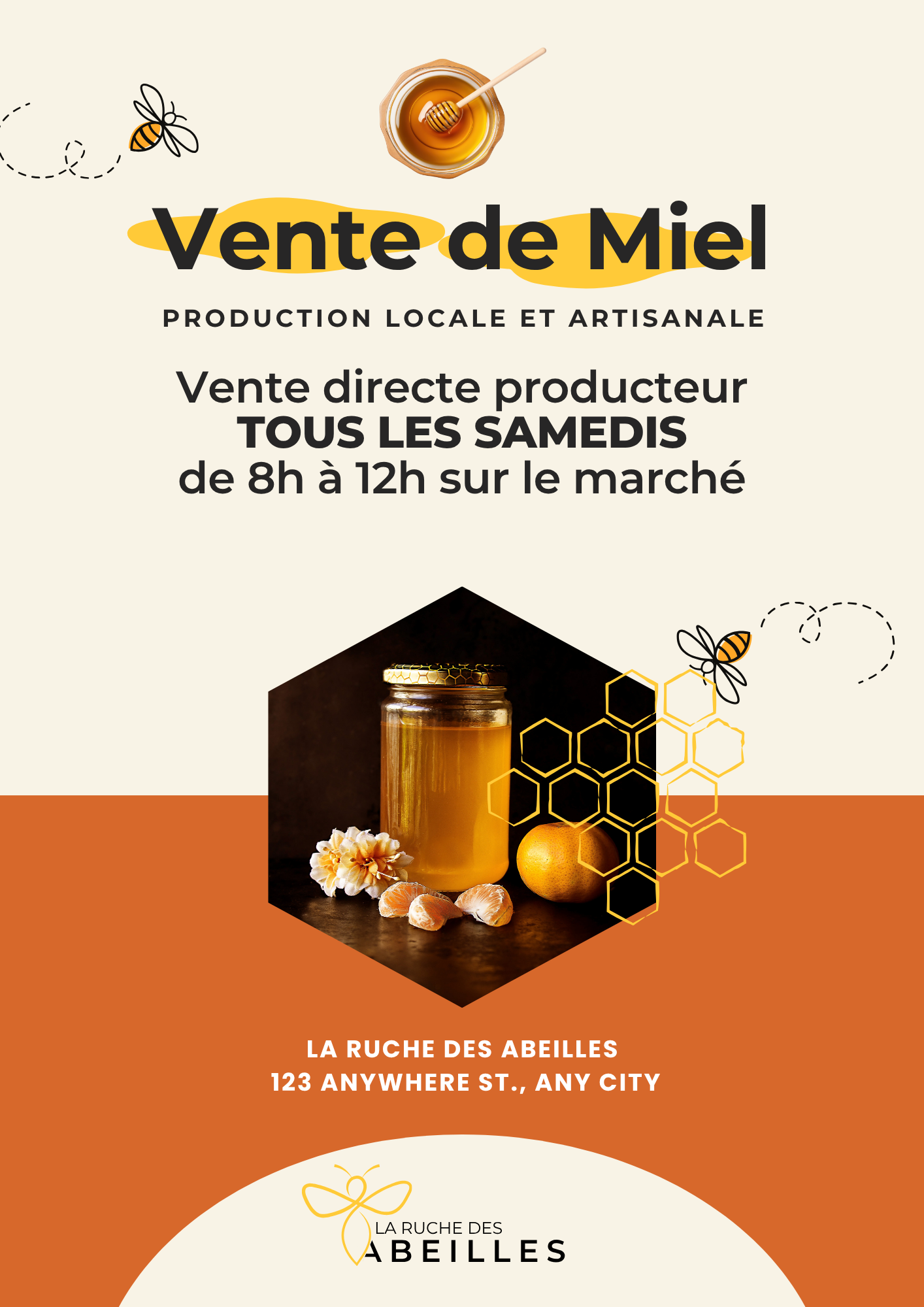 Affiche miel — variante 2