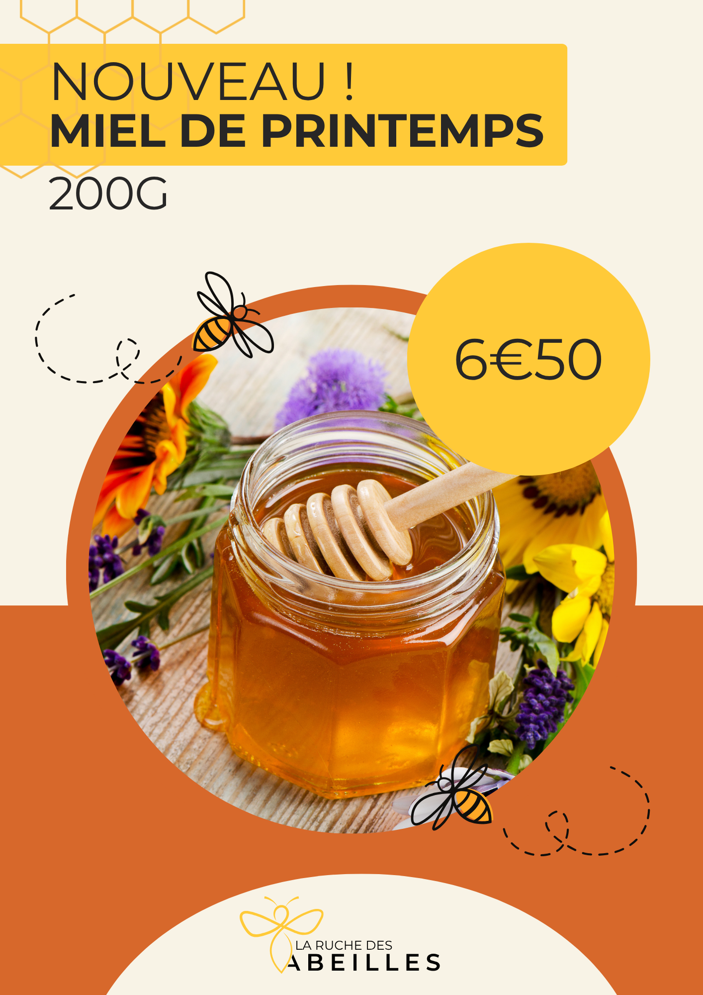 Affiche miel — variante 4