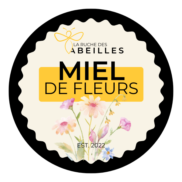 Étiquette pot de miel