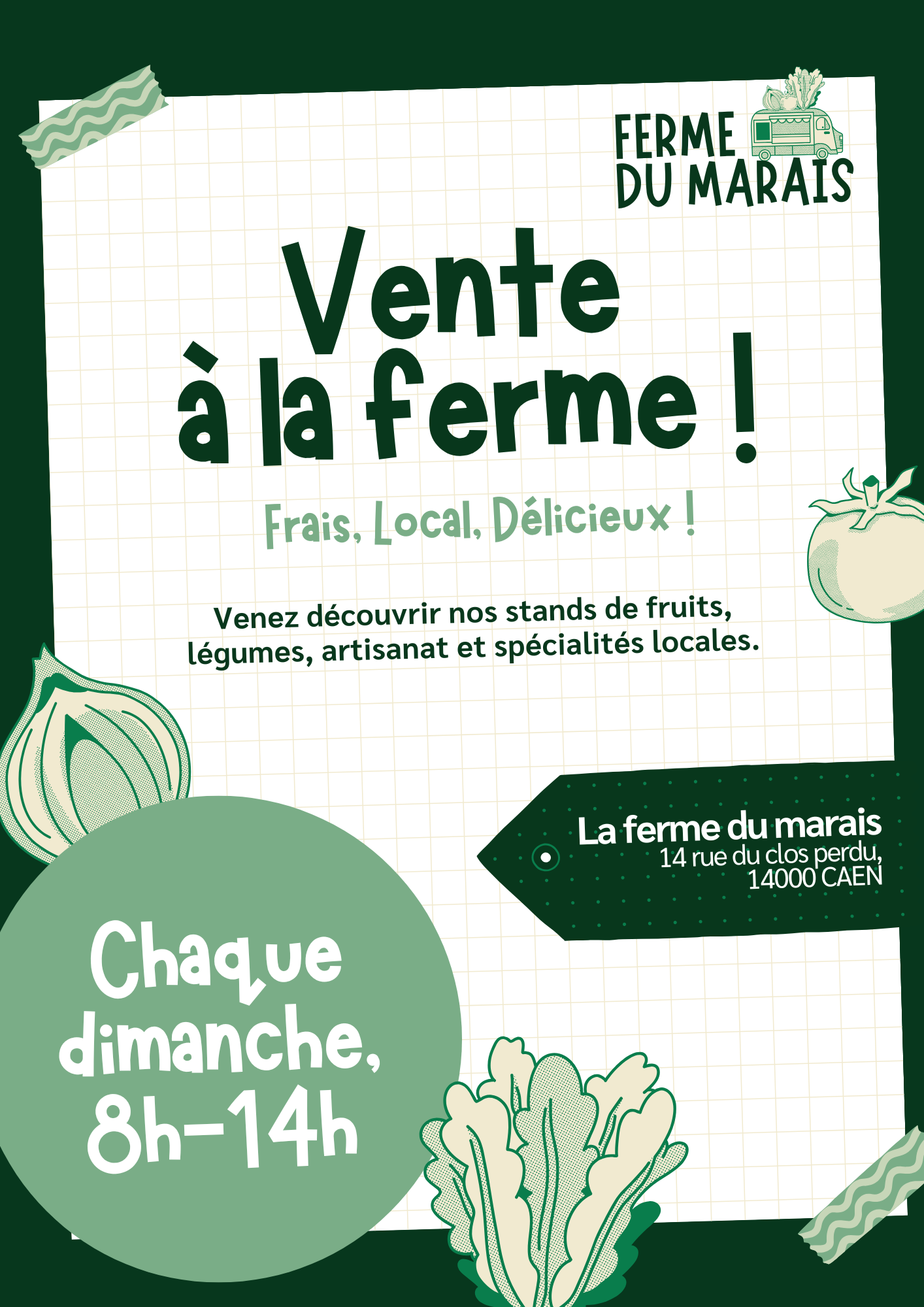 Affiche maraîcher — variante 1